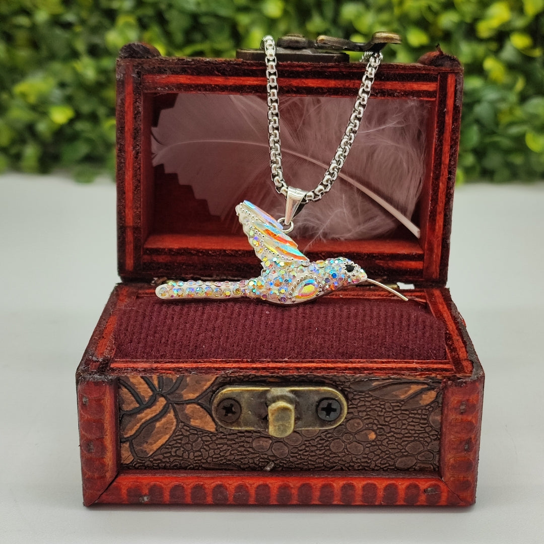 Colibrí paz plata .925