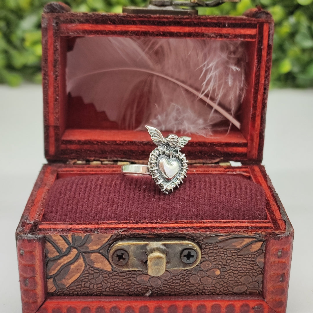 Anillo ángel guardián plata .925