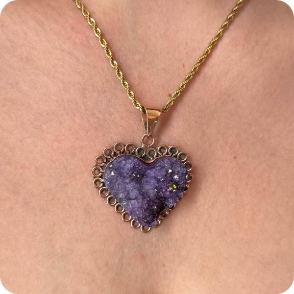 Collar drusa amatista