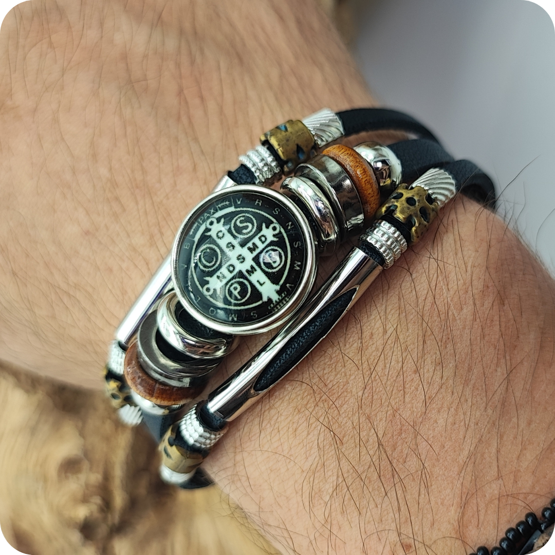 Pulsera cruz San Benito