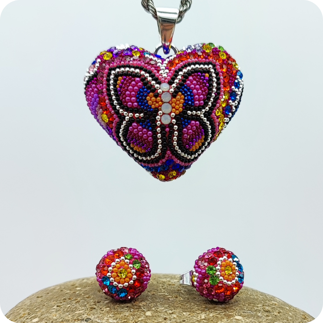 Mariposa de luz plata .925