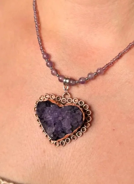 Corazón amatista