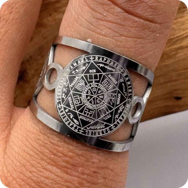 Anillo trono de los 7 arcángeles