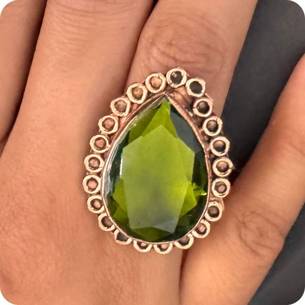 Anillo rayo verde