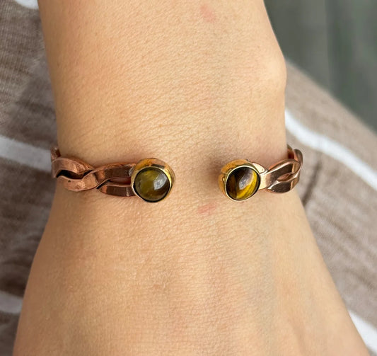 Brazalete cobre de tigre