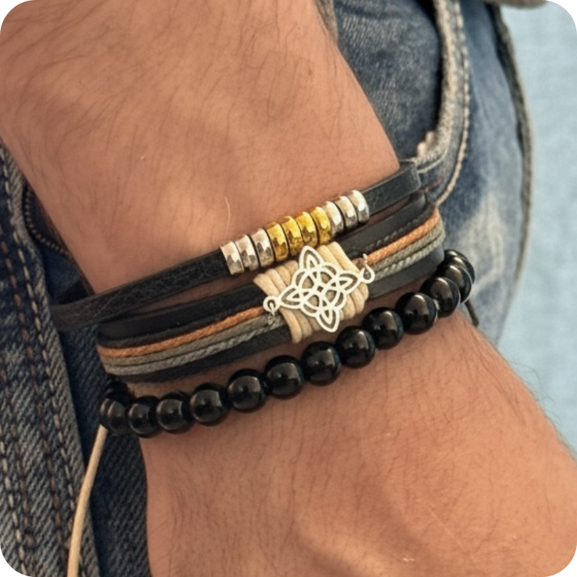 Pulsera Nudo de bruja para hombre