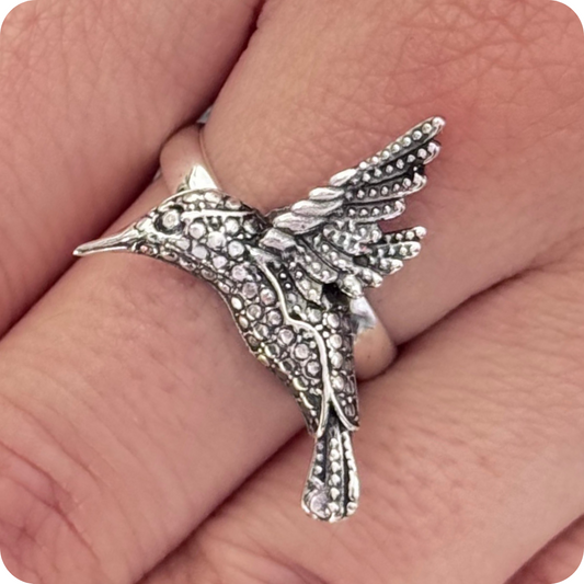 Anillo lunar nudo de bruja plata .925