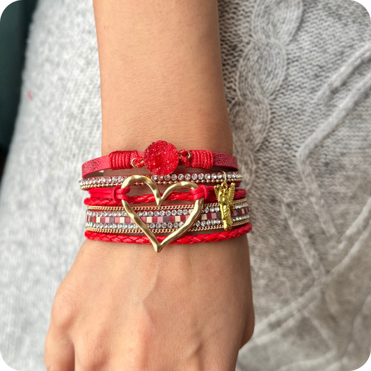 Pulsera lazo de amor