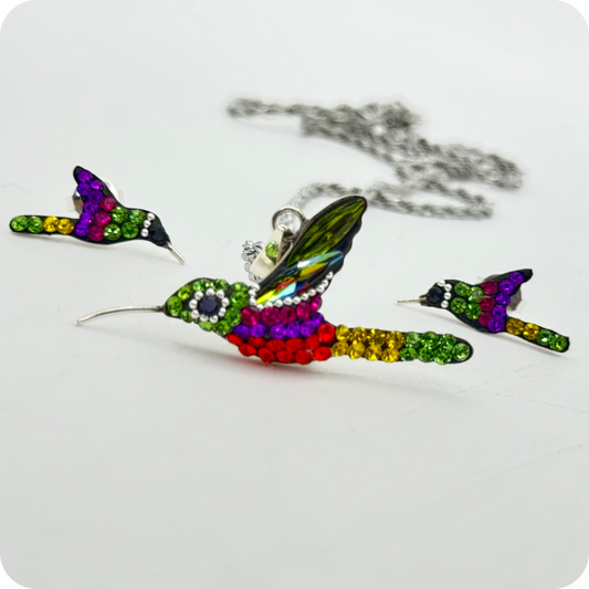 Colibrí del alma plata .925