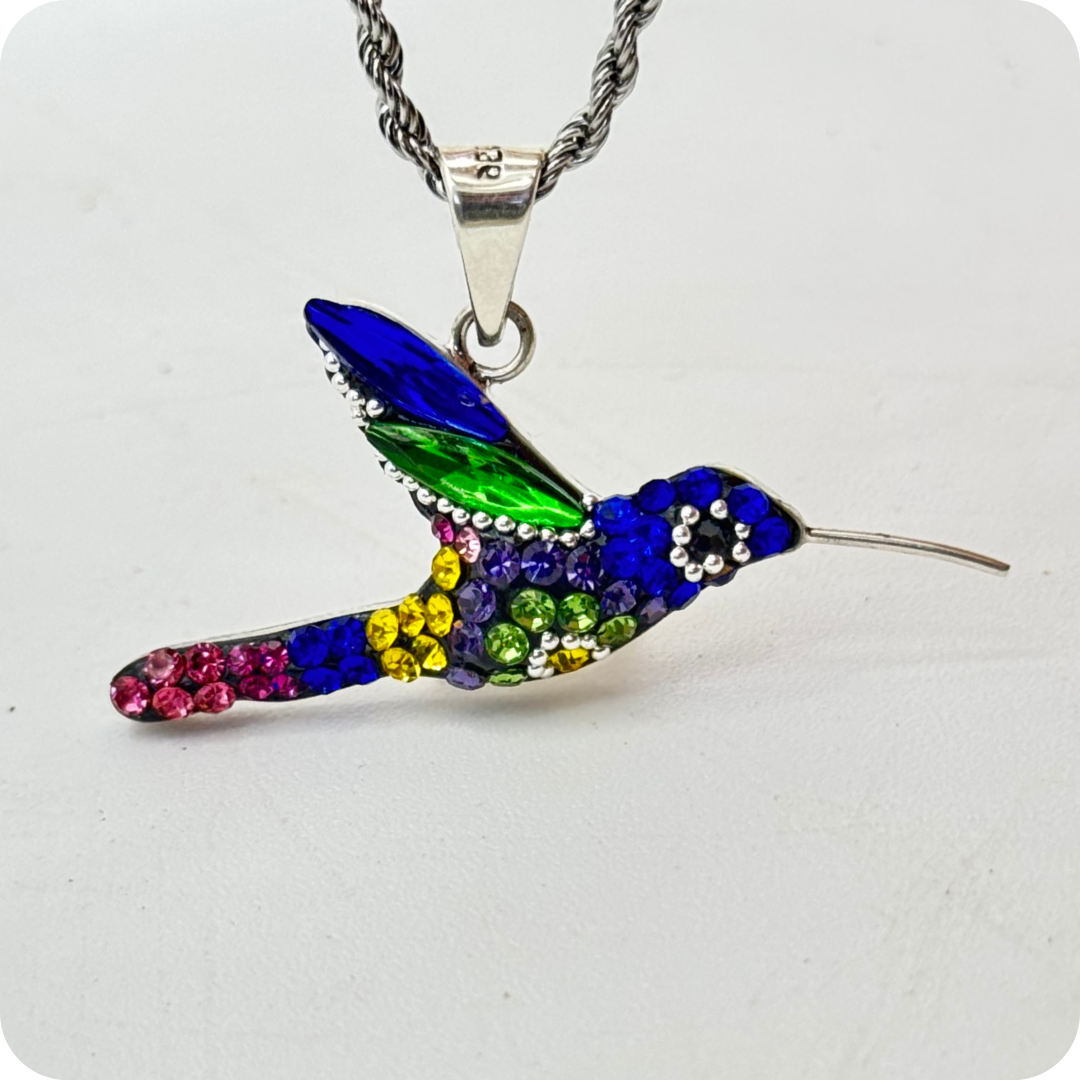 Colibrí 7 arcángeles plata .925