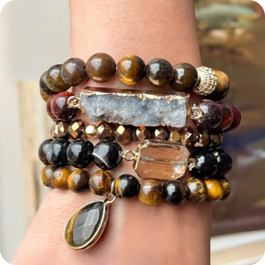 Pulsera guardián dorado