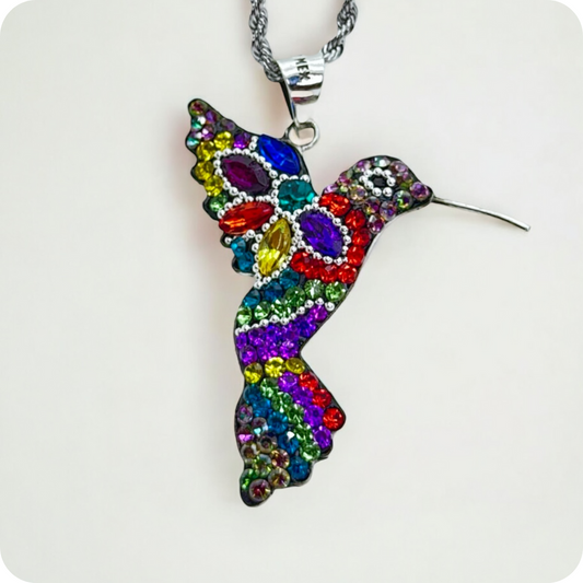 Colibrí radiante plata .925