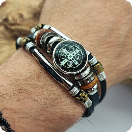 Pulsera cruz San Benito